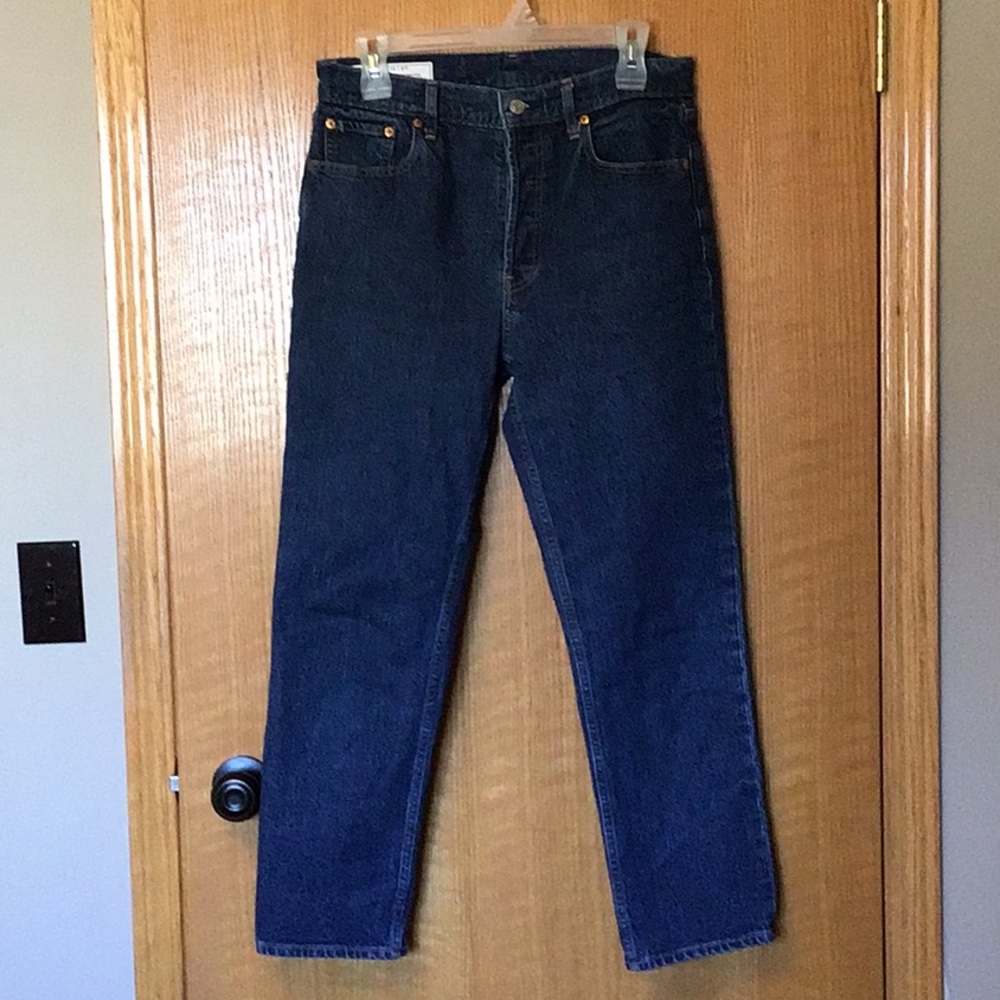 Gap cheeky straight high rise jeans.